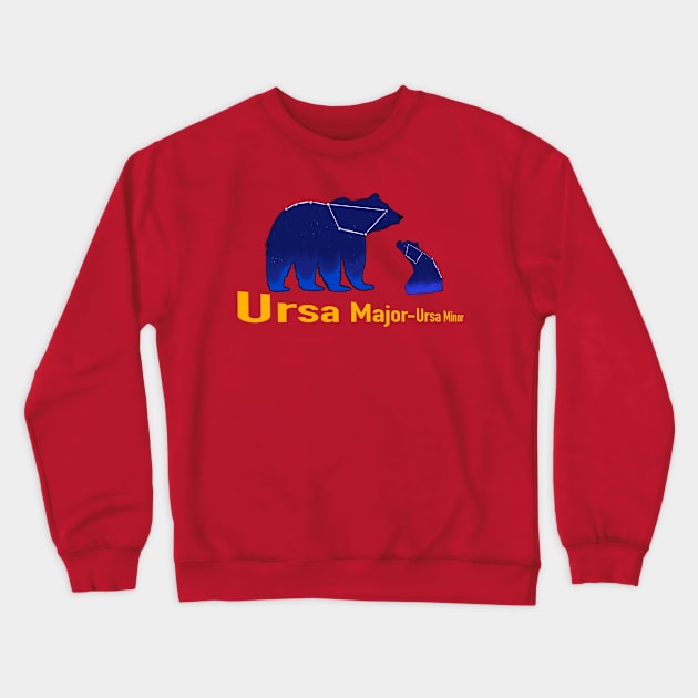 Ursa major ursa minor Crewneck Sweatshirt by Zagalar